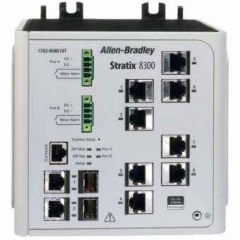 Allen-Bradley 1783-RMS10T Stratix 8300 Ethernet Switch with 10 Ports and 2 SFP Slots