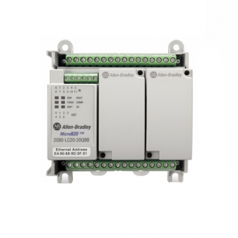 Micro820 20 I/O ENet/IP Controller by Allen-Bradley (2080-LC20-20AWB)